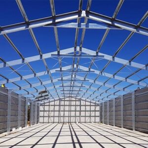 ساخت اسکلت فلزی در ساخت سوله از پی تا کلید