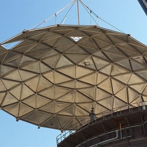 طراحی مخزن سقف ثابت