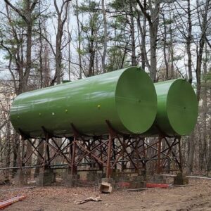 تانکر آب فلزی پایه دار